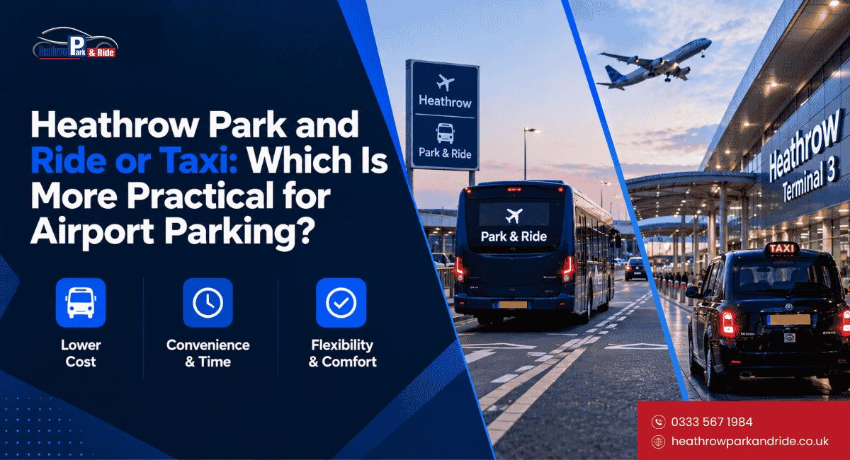 Heathrow Park and Ride or Taxi: Which Is More Practical for Airport Parking?
